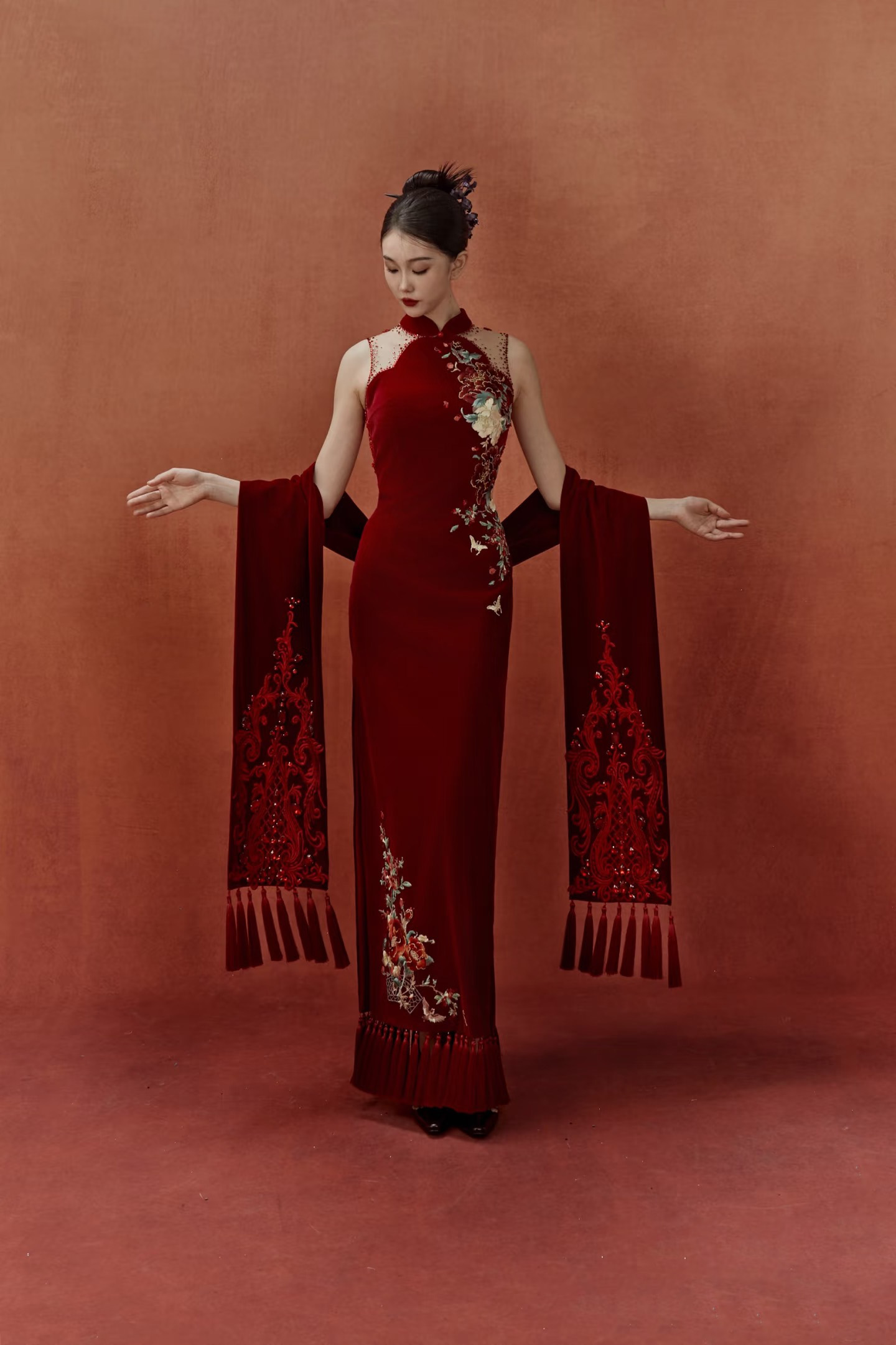 高定新中式旗袍